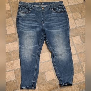 Maurices Brand Super High Rise Plus Size 24 SHORT skinny jeans